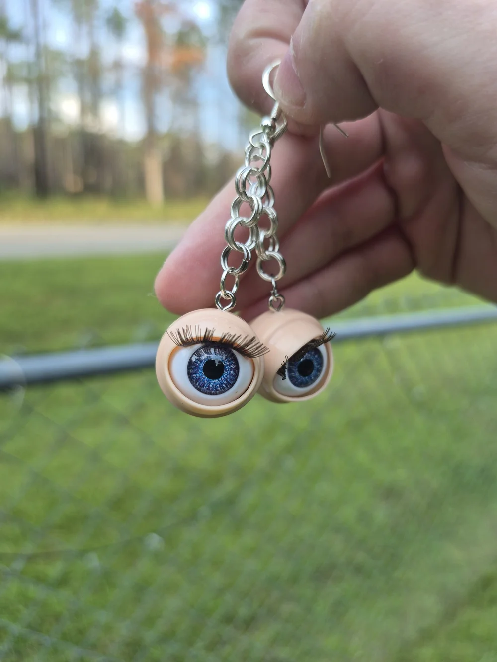 Functional Doll Eye Earrings